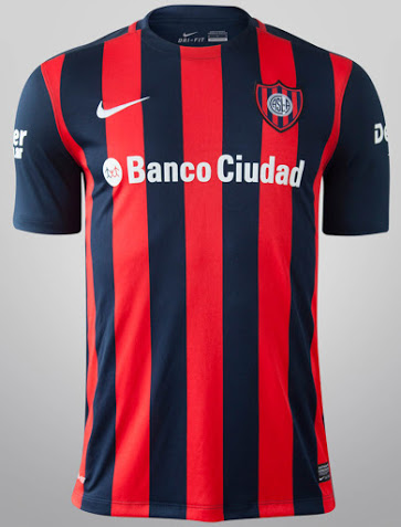 2015-16 San Lorenzo Home Soccer Jersey